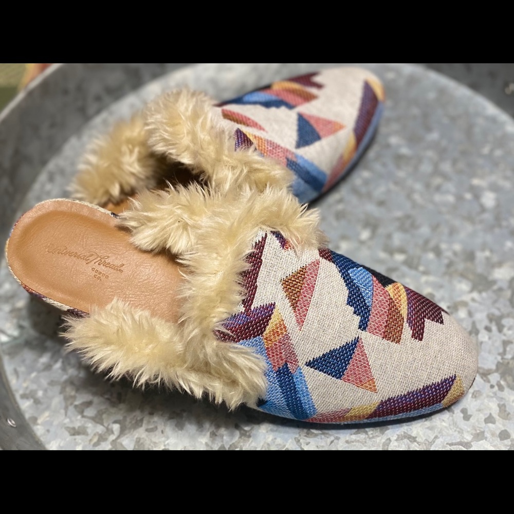 Universal Thread faux fur slip on shoes - Target